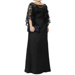 Long Sleeve Lace Top Plus Size Mother of the Bride Dress Floor Length Long Column Women Formal Evening Gowns Mother of Groom