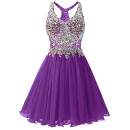 Chiffon A Line Beading Crystals Knee Length Bridesmaid Dresses Evening Formal Prom Wedding Party Homecoming Birthday Cocktail