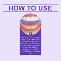 Purple Teeth Whitening Strips – Remove Plaque & Stain, Brighten Tooth & Freshen Breath Oral Hygiene Bleaching Dental Care Tools