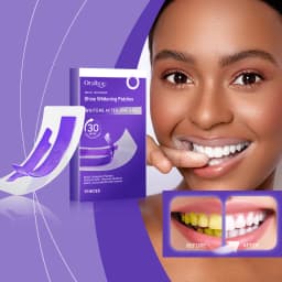 Purple Teeth Whitening Strips – Remove Plaque & Stain, Brighten Tooth & Freshen Breath Oral Hygiene Bleaching Dental Care Tools