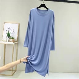 Casual Modal Cotton Comfortable Women's Pajamas Long Sleeve Nightgowns Loose Spring Autumn Night Dress Woman Sleep Shirts