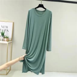 Casual Modal Cotton Comfortable Women's Pajamas Long Sleeve Nightgowns Loose Spring Autumn Night Dress Woman Sleep Shirts