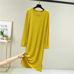 Casual Modal Cotton Comfortable Women's Pajamas Long Sleeve Nightgowns Loose Spring Autumn Night Dress Woman Sleep Shirts
