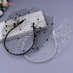 TOPQUEEN VA12 Wedding Mesh Veil Multiple Styles Birdcage Veil with Rhinestones Detachable Blusher Bachelorette Party Accessories