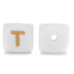 10Pcs/Lot 12mm White Alphabet English Silicone Letters Beads for Baby Personalized Pacifier Clips Teether Accessorie BPA Free