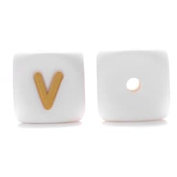 10Pcs/Lot 12mm White Alphabet English Silicone Letters Beads for Baby Personalized Pacifier Clips Teether Accessorie BPA Free