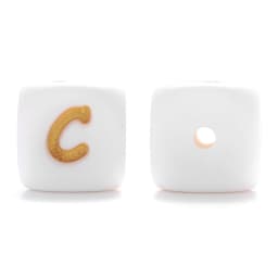 10Pcs/Lot 12mm White Alphabet English Silicone Letters Beads for Baby Personalized Pacifier Clips Teether Accessorie BPA Free