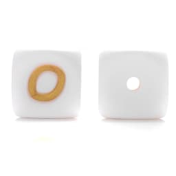 10Pcs/Lot 12mm White Alphabet English Silicone Letters Beads for Baby Personalized Pacifier Clips Teether Accessorie BPA Free