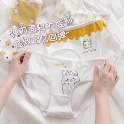 New Underwear Women Cute Rabbit Pattern Panties Girls Briefs Sexy Lingeries Cueca Calcinhas Cotton Shorts Underpants Cute Panty