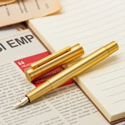 Hongdian 1861 Brass Fountain Pen EF/F/M/ Bent Nib, Classic Design Smooth Writing Pen for Office Business School