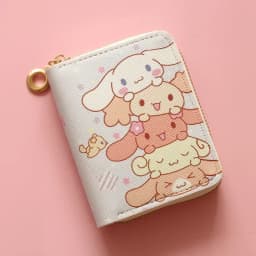 Hello Kitty Kawaii Coin Purses Sanrio My Melody Kuromi Cinnnamoroll Pudding Cute Wallet  Keychain Bags Card Holder Clutch Pouch