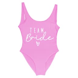 S-3XL White Bridal Team Bride Swimsuit One-Piece Bachelor Party Swimwear Women Swimsuit Hen Party Beachwear Pool Bathing Suit