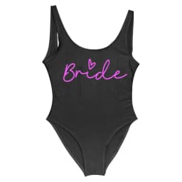 S-3XL White Bridal Team Bride Swimsuit One-Piece Bachelor Party Swimwear Women Swimsuit Hen Party Beachwear Pool Bathing Suit