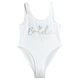 S-3XL White Bridal Team Bride Swimsuit One-Piece Bachelor Party Swimwear Women Swimsuit Hen Party Beachwear Pool Bathing Suit