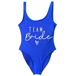 S-3XL White Bridal Team Bride Swimsuit One-Piece Bachelor Party Swimwear Women Swimsuit Hen Party Beachwear Pool Bathing Suit