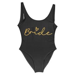 S-3XL White Bridal Team Bride Swimsuit One-Piece Bachelor Party Swimwear Women Swimsuit Hen Party Beachwear Pool Bathing Suit