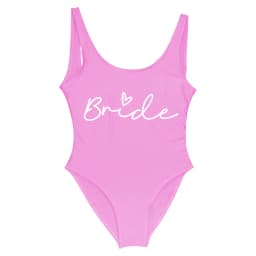 S-3XL White Bridal Team Bride Swimsuit One-Piece Bachelor Party Swimwear Women Swimsuit Hen Party Beachwear Pool Bathing Suit