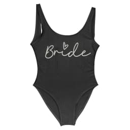 S-3XL White Bridal Team Bride Swimsuit One-Piece Bachelor Party Swimwear Women Swimsuit Hen Party Beachwear Pool Bathing Suit