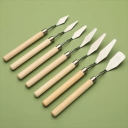 7/8/10/14Pcs Stainless Steel Oil Painting Knives Set Artist Crafts Spatula Palette Knife Mixing Knife Scraper Art Tools
