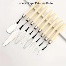 7/8/10/14Pcs Stainless Steel Oil Painting Knives Set Artist Crafts Spatula Palette Knife Mixing Knife Scraper Art Tools