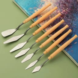 7/8/10/14Pcs Stainless Steel Oil Painting Knives Set Artist Crafts Spatula Palette Knife Mixing Knife Scraper Art Tools