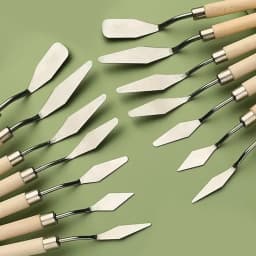 7/8/10/14Pcs Stainless Steel Oil Painting Knives Set Artist Crafts Spatula Palette Knife Mixing Knife Scraper Art Tools