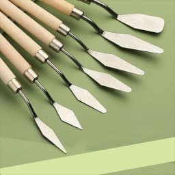 7/8/10/14Pcs Stainless Steel Oil Painting Knives Set Artist Crafts Spatula Palette Knife Mixing Knife Scraper Art Tools