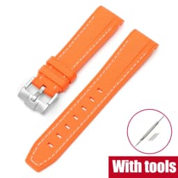 Watch Band for Omega X Swatch Joint MoonSwatch Curved End Diving Silicone Rubber Wrist Bracelet for Water Ghost Strap 20mm