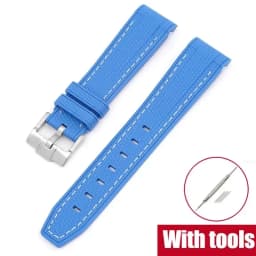 Watch Band for Omega X Swatch Joint MoonSwatch Curved End Diving Silicone Rubber Wrist Bracelet for Water Ghost Strap 20mm