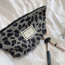 Corduroy Makeup Bag Organizer Clutch Retro Flower Print Cosmetic Bag Wash Women Travel Make Up Pouch Beauty Toilet Storage Cases