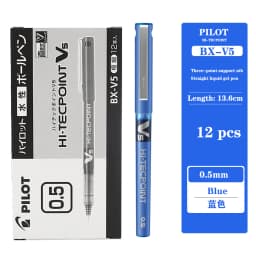 4/6/12 Japan Pilot BX-V5 Gel Pen Hi Tecpoint Straight Liquid Color Ink Cute Stationery 0.5mm Signature Pen School Supplies