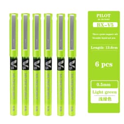 4/6/12 Japan Pilot BX-V5 Gel Pen Hi Tecpoint Straight Liquid Color Ink Cute Stationery 0.5mm Signature Pen School Supplies