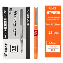 4/6/12 Japan Pilot BX-V5 Gel Pen Hi Tecpoint Straight Liquid Color Ink Cute Stationery 0.5mm Signature Pen School Supplies