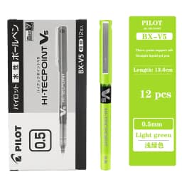 4/6/12 Japan Pilot BX-V5 Gel Pen Hi Tecpoint Straight Liquid Color Ink Cute Stationery 0.5mm Signature Pen School Supplies