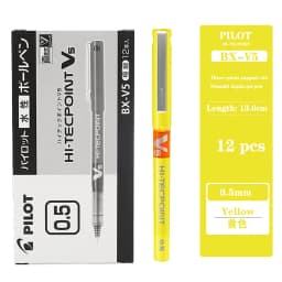 4/6/12 Japan Pilot BX-V5 Gel Pen Hi Tecpoint Straight Liquid Color Ink Cute Stationery 0.5mm Signature Pen School Supplies