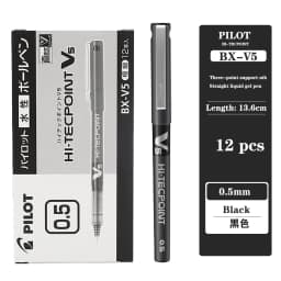 4/6/12 Japan Pilot BX-V5 Gel Pen Hi Tecpoint Straight Liquid Color Ink Cute Stationery 0.5mm Signature Pen School Supplies