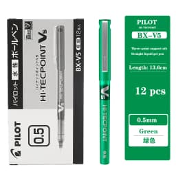 4/6/12 Japan Pilot BX-V5 Gel Pen Hi Tecpoint Straight Liquid Color Ink Cute Stationery 0.5mm Signature Pen School Supplies