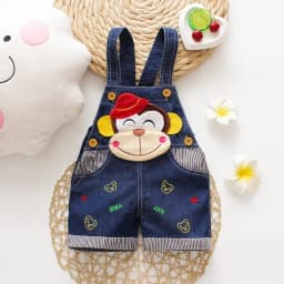 IENENS Summer Kids Baby Boys Jumper Pants Denim Clothing Shorts Jeans Overalls Toddler Infant Girl Playsuit Clothes Trousers