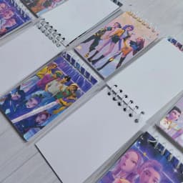 2026 10pcs Notebook Set, Suitable for Office, Student Classroom Stationery, Loose-leaf Notebook, Anime Party Supplies