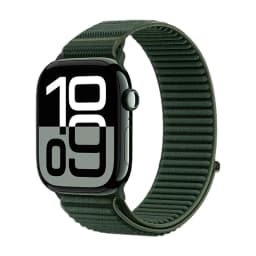 Breathable Nylon Loop Band for Apple Watch 46mm 45mm 44mm 42mm 41mm 40mm Comfort Strap for iWatch Series 11 10 9 8 7 6 Ultra