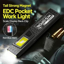 LED COB Flashlight Type C Rechargeable 550LM Portable Mini Torch Pocket Lantern Flood Work Light With Magnet For Emergency