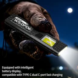 LED COB Flashlight Type C Rechargeable 550LM Portable Mini Torch Pocket Lantern Flood Work Light With Magnet For Emergency