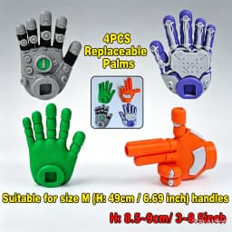 3D Printed Extendable Rock Paper Scissors Hand Toy Interactive Clapper Game for Kids Birthday Party Favors Family Entertainment