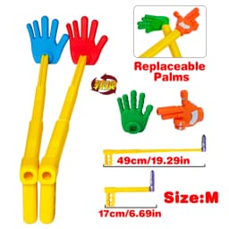 3D Printed Extendable Rock Paper Scissors Hand Toy Interactive Clapper Game for Kids Birthday Party Favors Family Entertainment