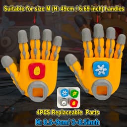 3D Printed Extendable Rock Paper Scissors Hand Toy Interactive Clapper Game for Kids Birthday Party Favors Family Entertainment