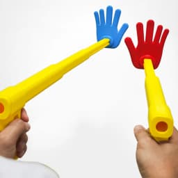 3D Printed Extendable Rock Paper Scissors Hand Toy Interactive Clapper Game for Kids Birthday Party Favors Family Entertainment