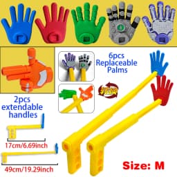 3D Printed Extendable Rock Paper Scissors Hand Toy Interactive Clapper Game for Kids Birthday Party Favors Family Entertainment