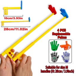 3D Printed Extendable Rock Paper Scissors Hand Toy Interactive Clapper Game for Kids Birthday Party Favors Family Entertainment