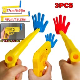 3D Printed Extendable Rock Paper Scissors Hand Toy Interactive Clapper Game for Kids Birthday Party Favors Family Entertainment