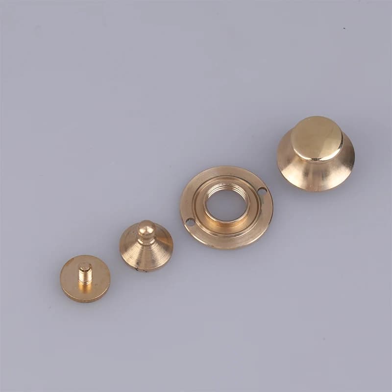 Brass Mortise Clip Buckles Lock Purse Hardware Durable Hardware For Craft Handbag Closure Tuck Lock For Leather Bag